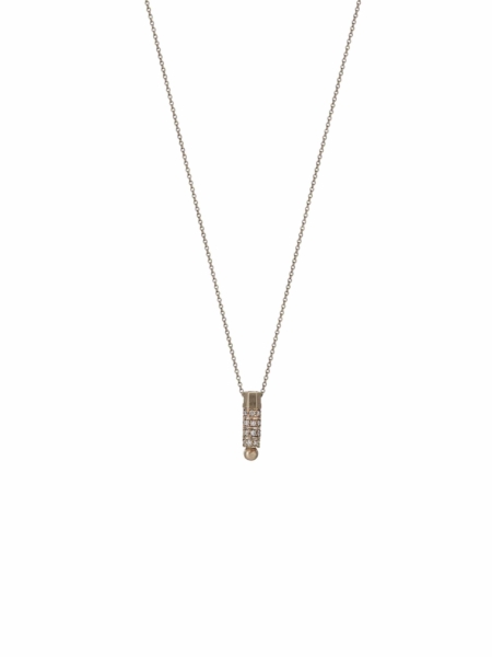 18kt Gold Necklace with Brilliant | Syndesis