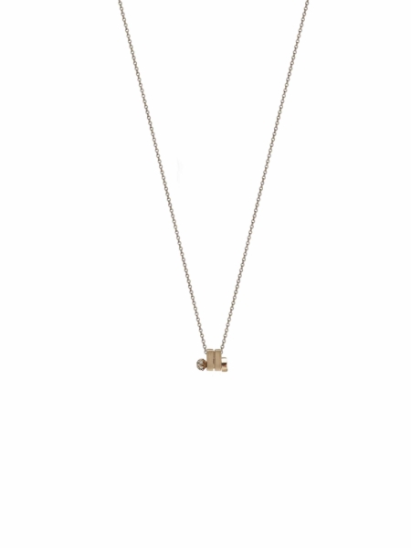 18kt Gold Necklace with Brilliants | Syndesis