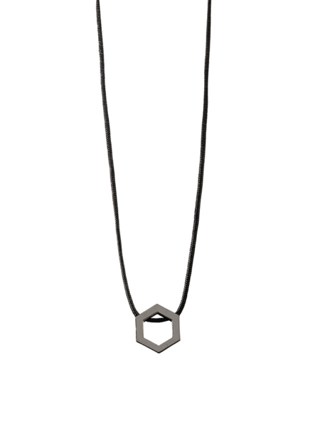 Rhodium Plated Silver Necklace | Melissa Charm