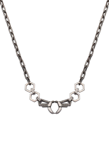 Silver Necklace with Brilliants | Melissa